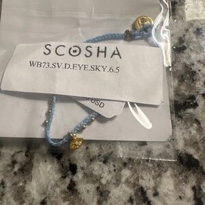 Scosha Sky Blue Diamond evil eye Bracelet – Unopened, New